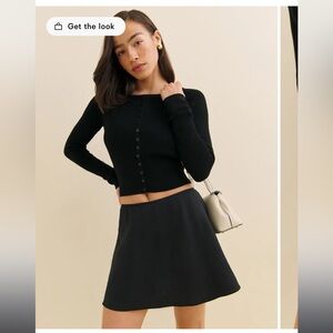 Reformation Brandy linen skirt small $98